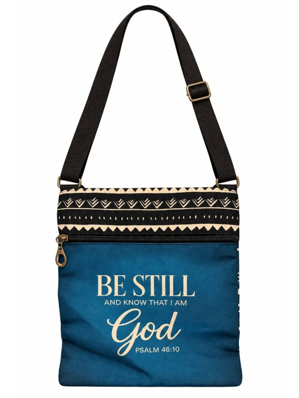 Be Still and Know Scripture Crossbody Bag